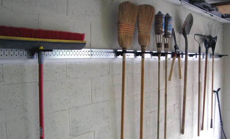 Wall Control 8-Foot Metal Pegboard Strip Garage Rail Organizer Pack - Image 4